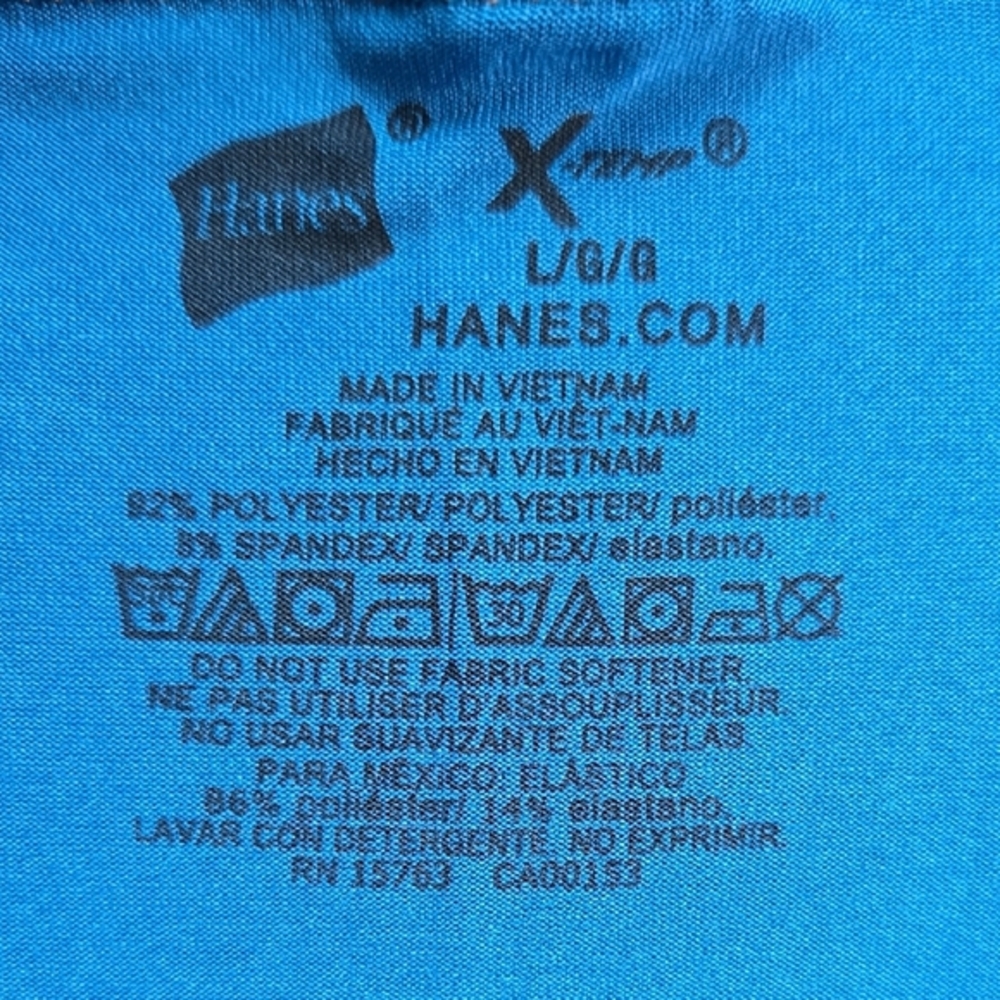Hanes Blue Boxer Briefs with Elastic Waistband - Picture 2 of 5